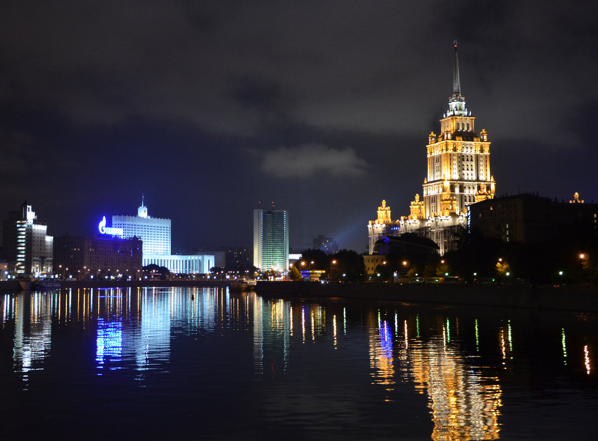 Красивые места вечерней москвы для