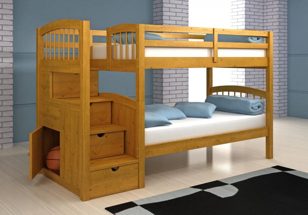как сделать деревянную двухъярусную кровать