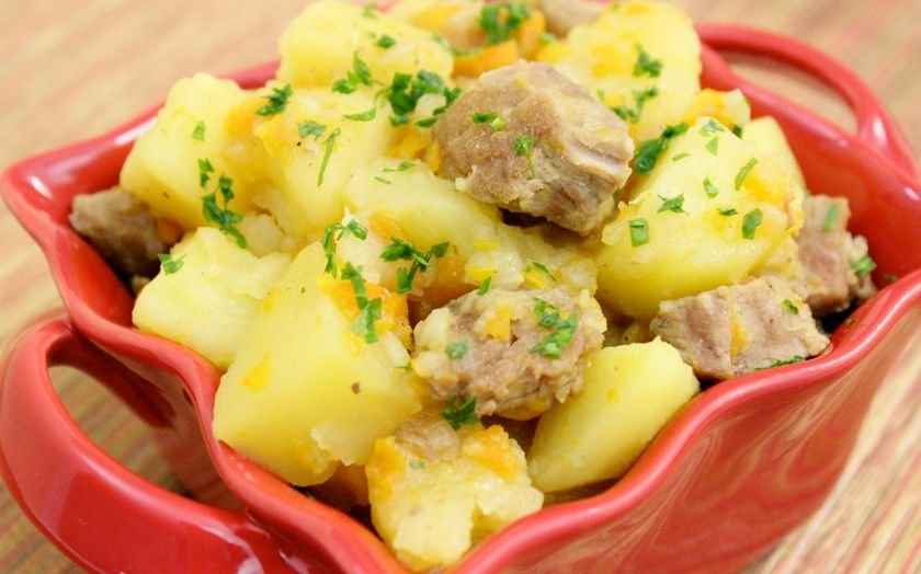 картошка с мясом фото
