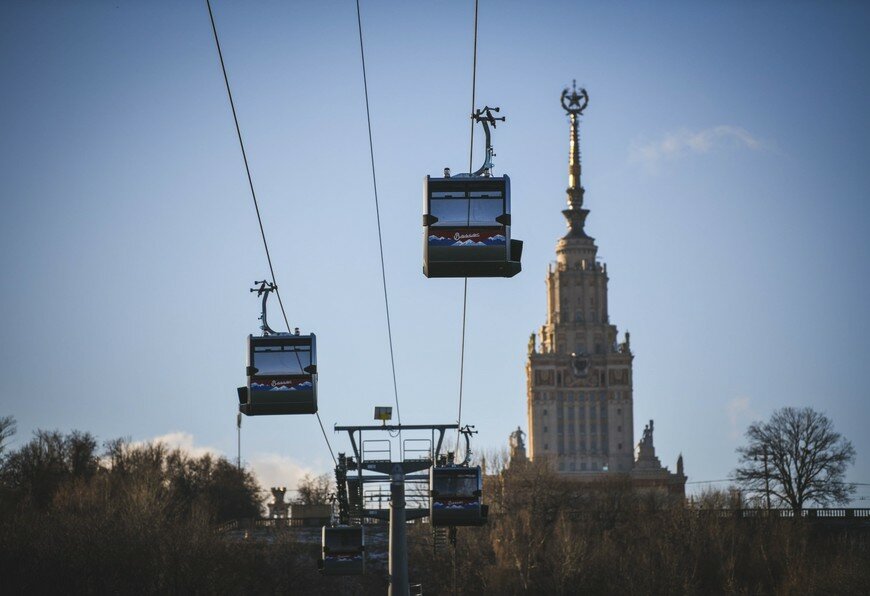 воробьёвы горы москва канатная дорога фото