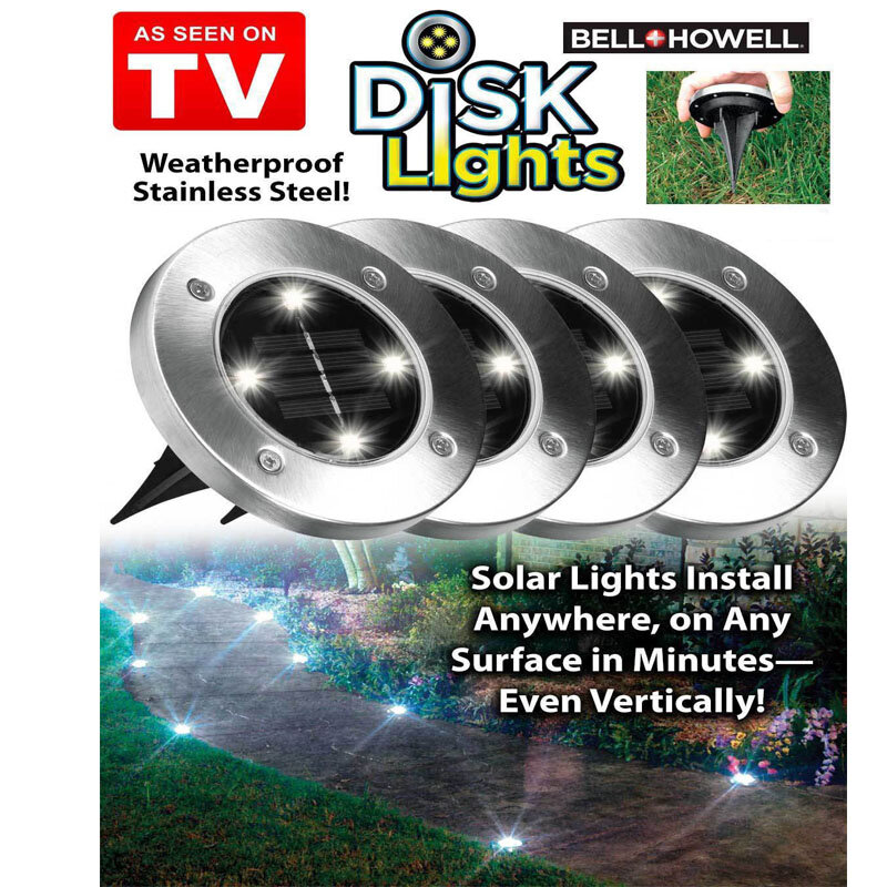 tv-429 светильник садовый на солнечных батареях "disk lights" фото