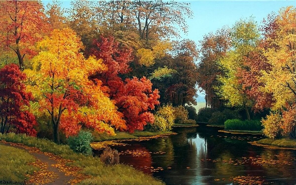 alan giana картины осень фото