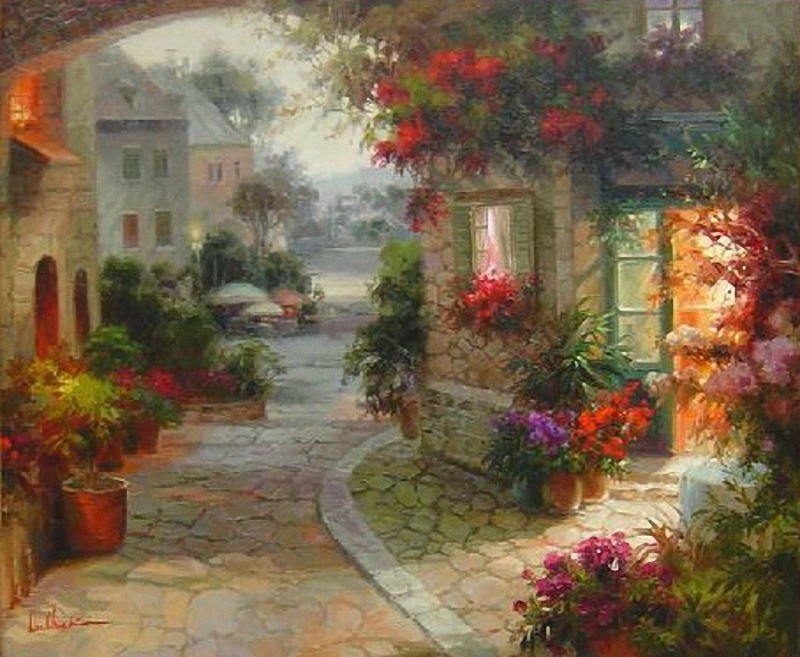 пейзажи корейского художника dae chun kim фото