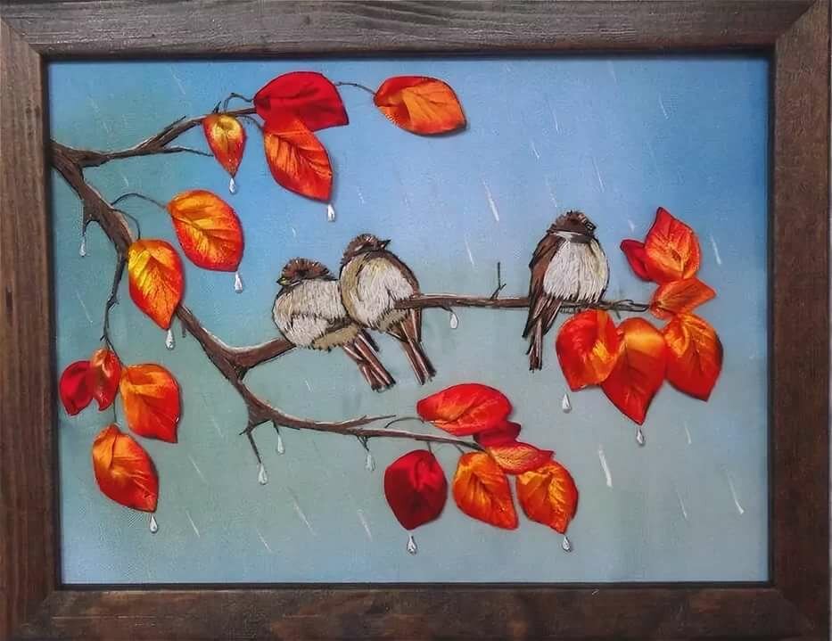 вышивка физалис фото