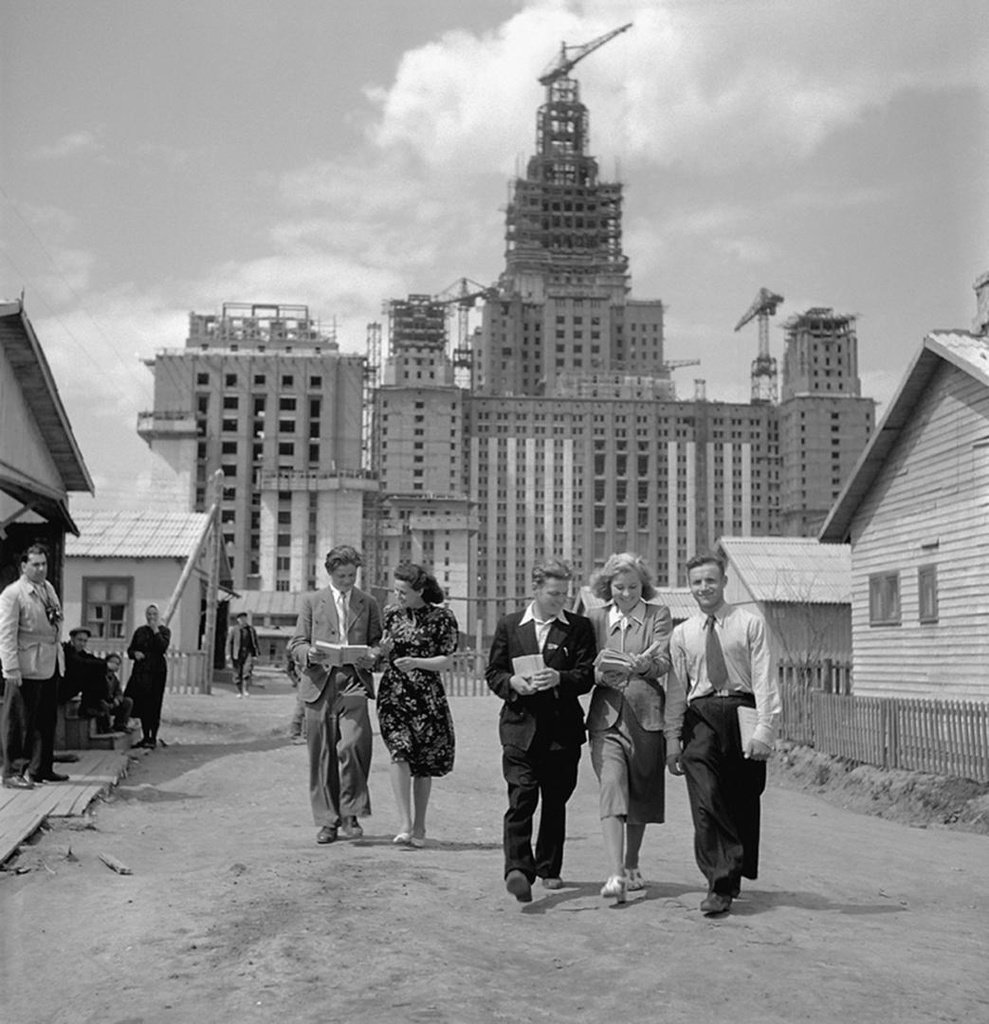 стройка мгу 1949 фото