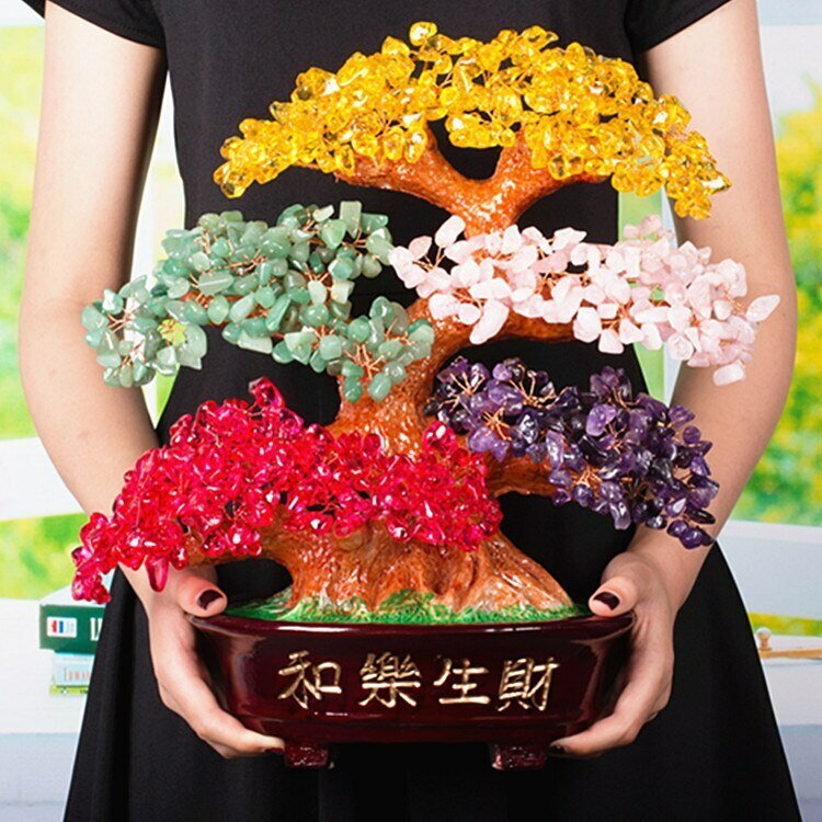 дерево с кристаллами фото