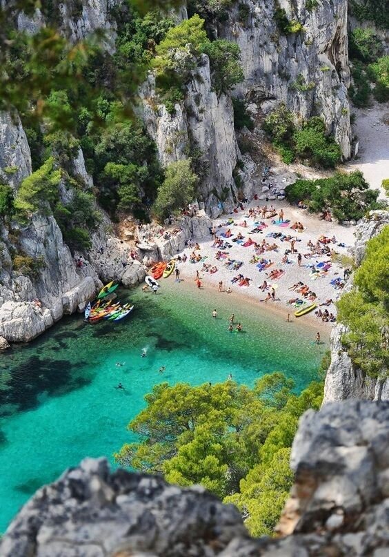 франция calanque den-vau фото