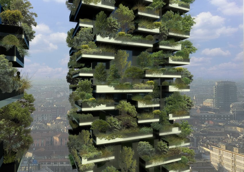 миланский небоскреб bosco verticale фото