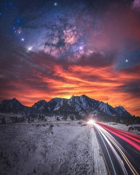 ночная дорога фото