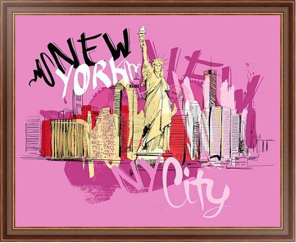 постер надпись new york фото
