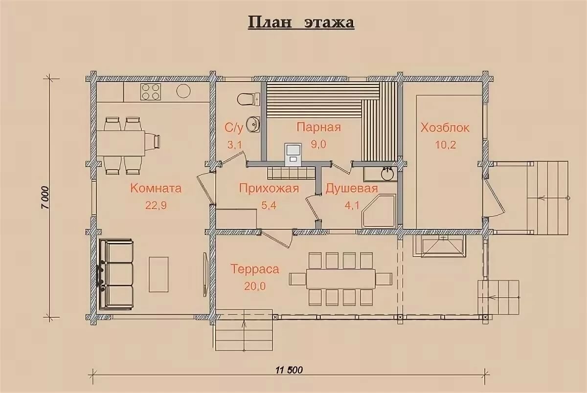 планы хозяйственных построек