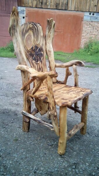 стулья из веток дерева фото