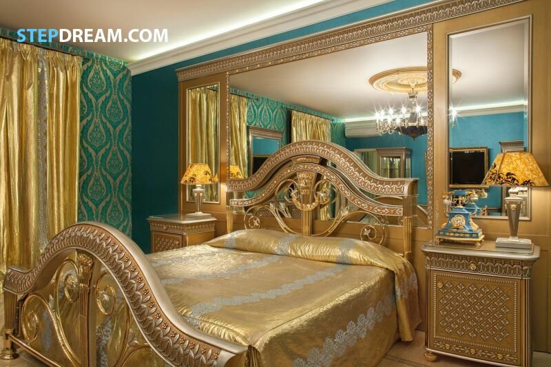 элитный стиль дизайн спальни фото
