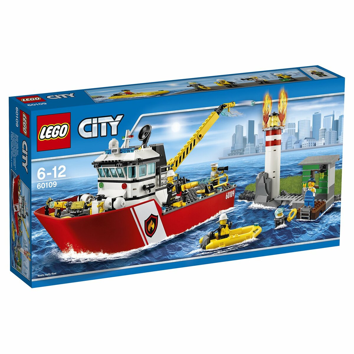 lego city 60109 пожарный катер фото