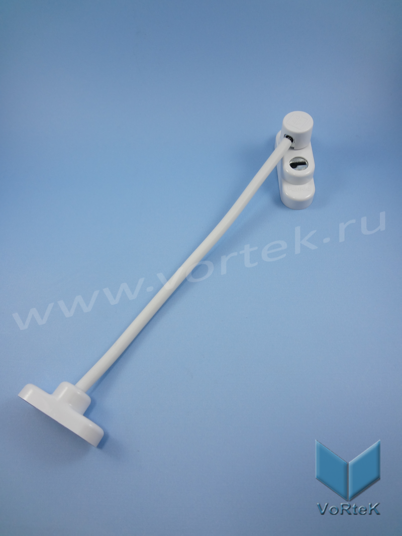 детский замок (блокиратор) с цилиндром и ключом elementis, белый. vvd0020.07 фото