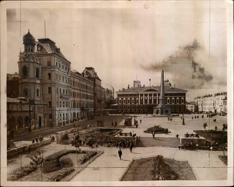 москва тверская площадь старые фото