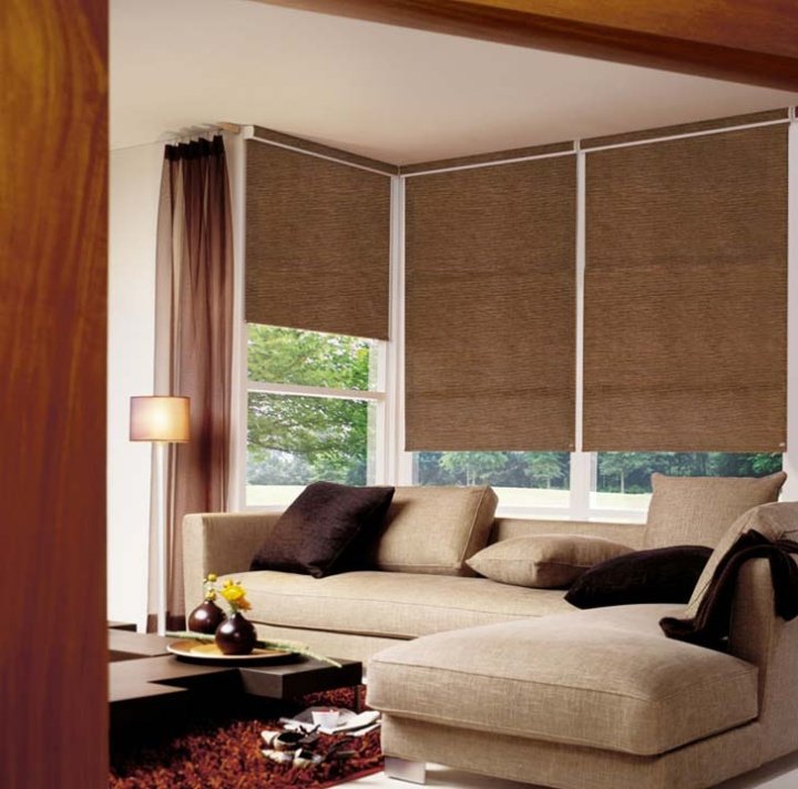 Рулонные шторы от потолка: фото, изображения и картинки