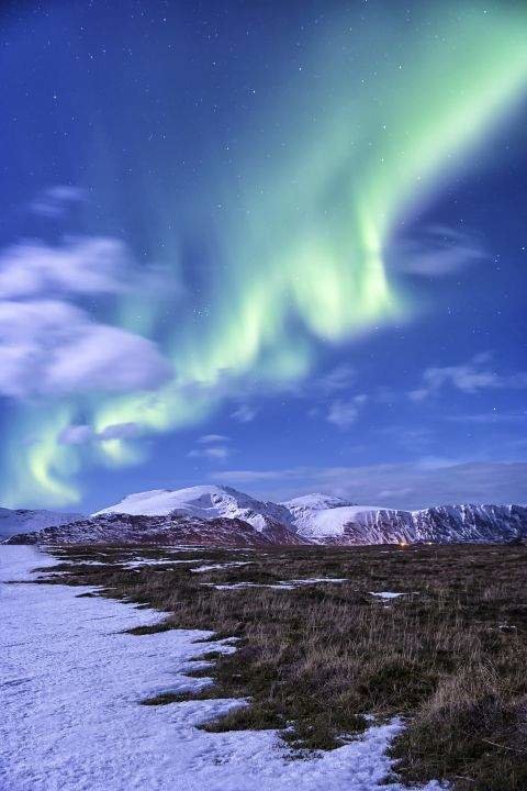 северное сияние в гренландии фото