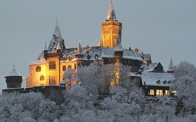 замки европы зимой фото