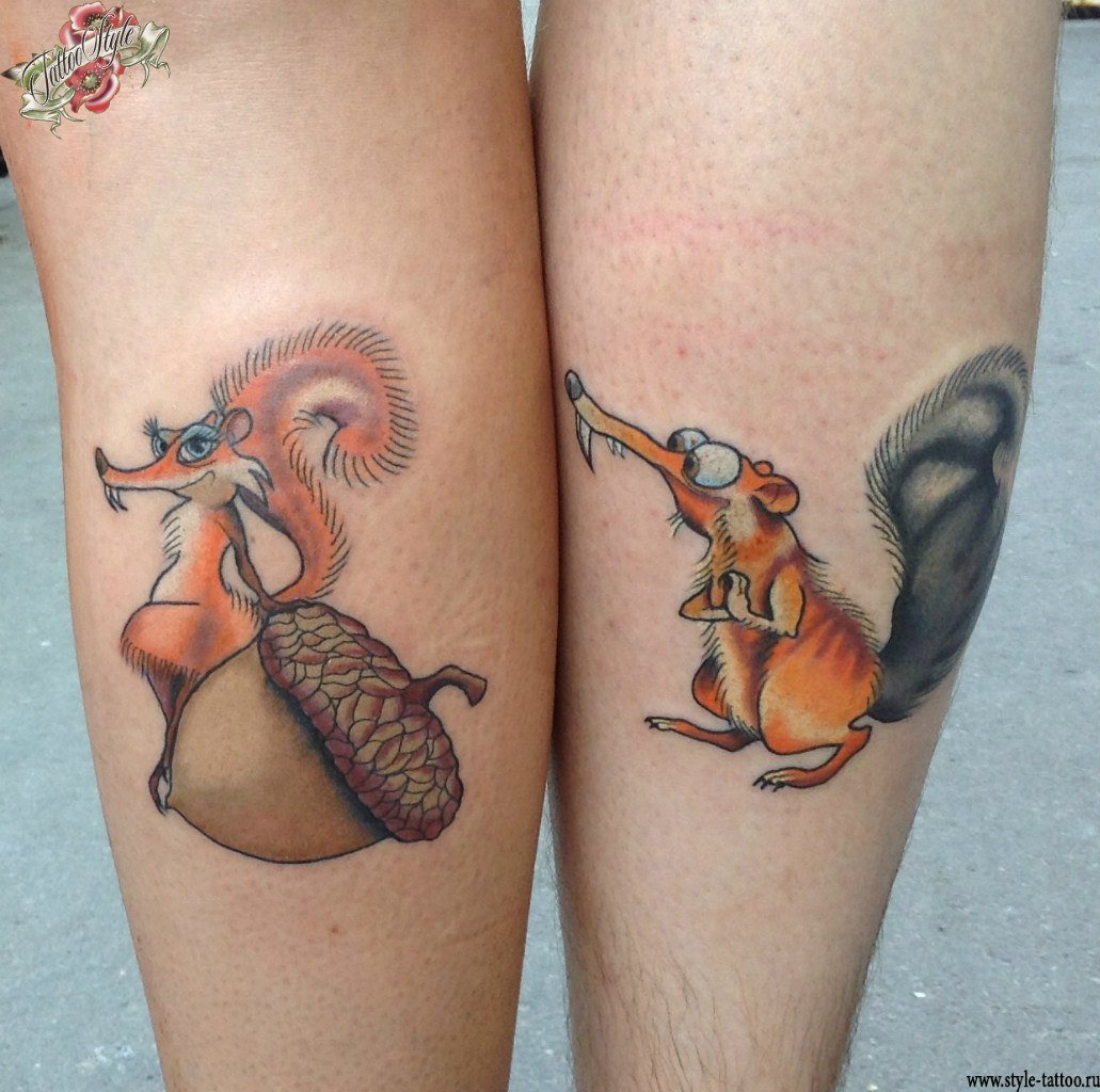 Ice age squirrel tattoo, naked ex texas