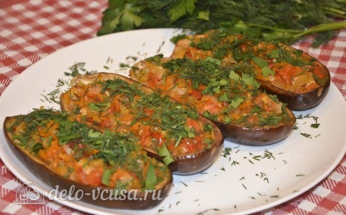 лодочки из баклажанов фото