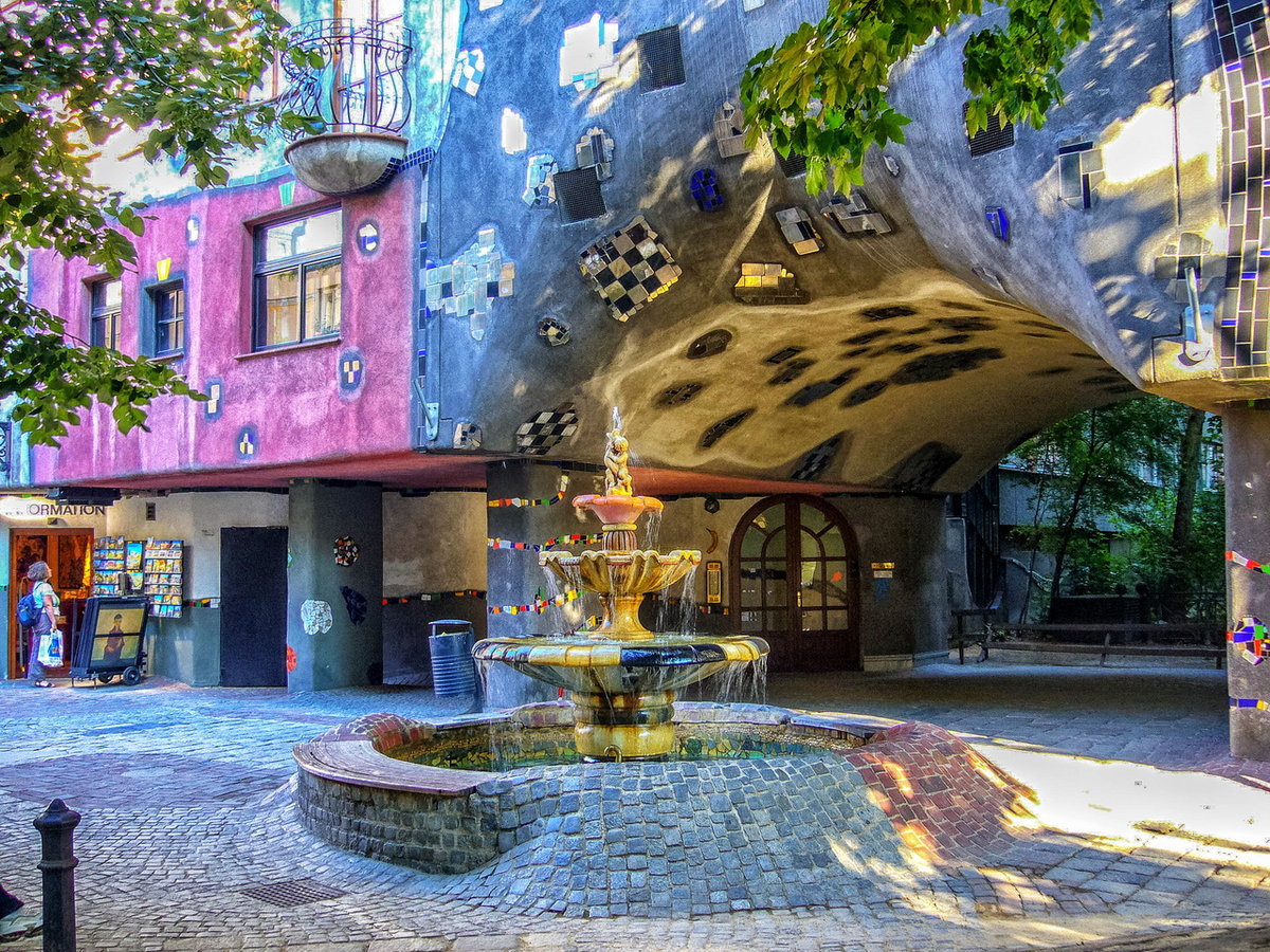 дом хундертвассера в вене фото