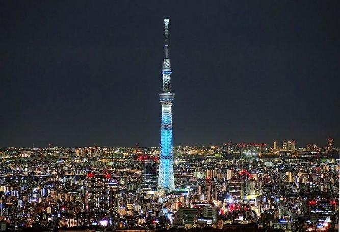 телевизионная башня skytree, токио фото