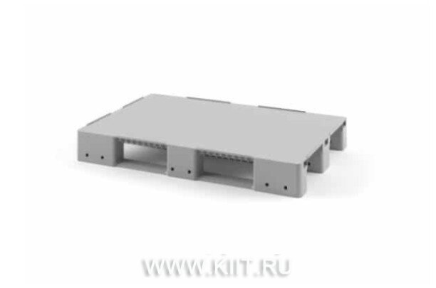 усиленный перфорированный пластиковый поддон на трех полозьях 1200х800 фото