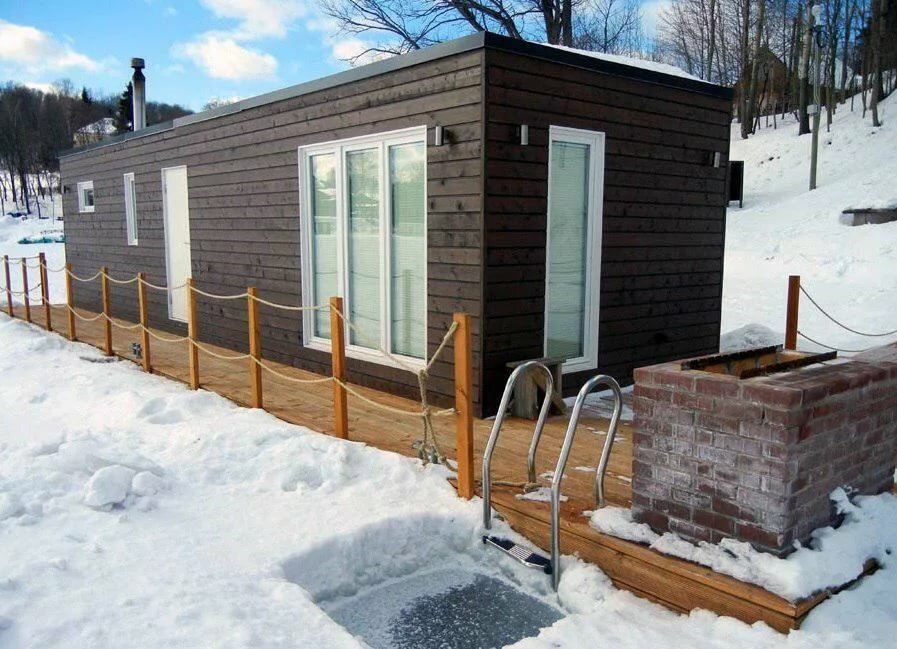 баня из контейнеров фото
