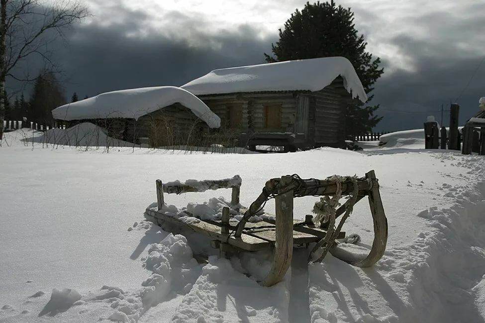 санки деревенские фото