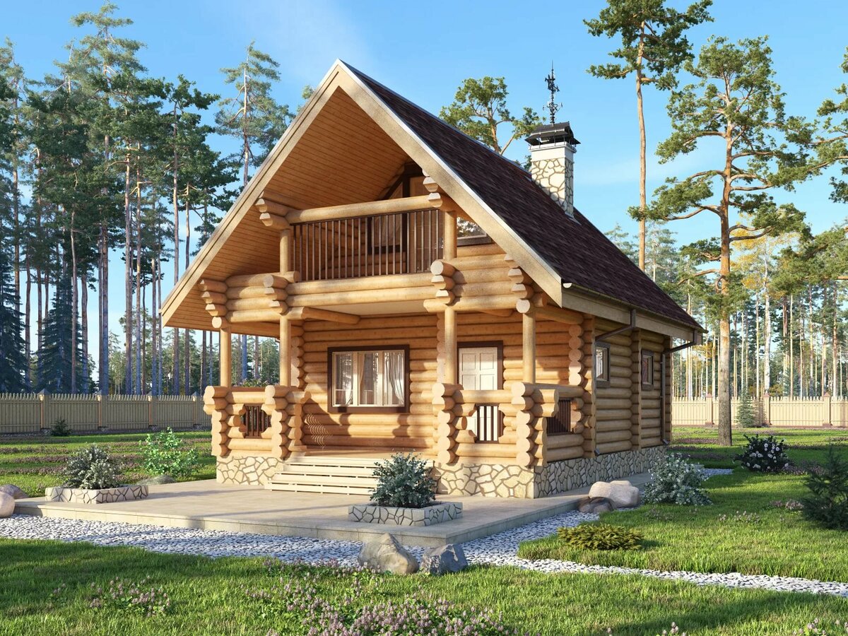 дом из бревна фото