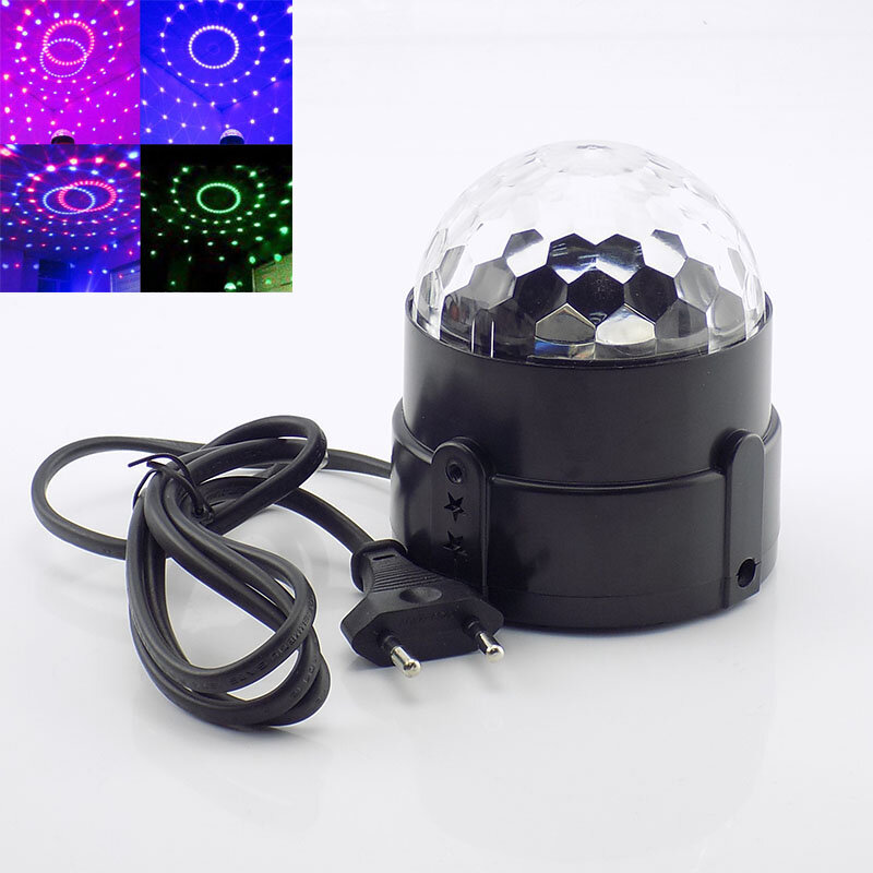светодиодный вращающийся диско-шар led rgb magic фото