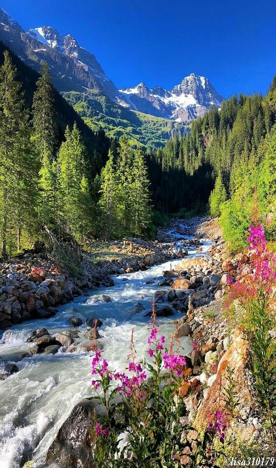 горный пейзаж фото