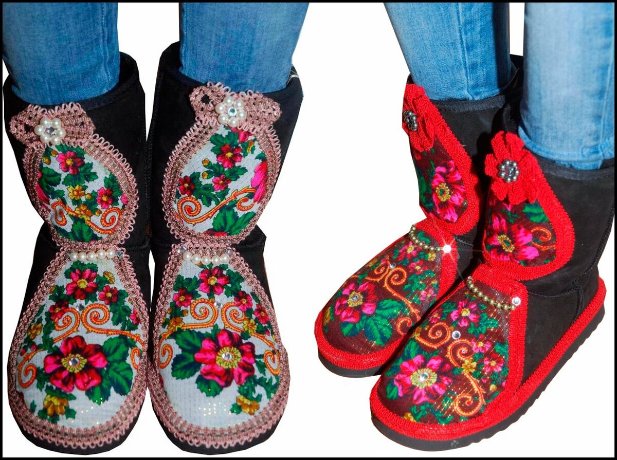 расписные валенки фото