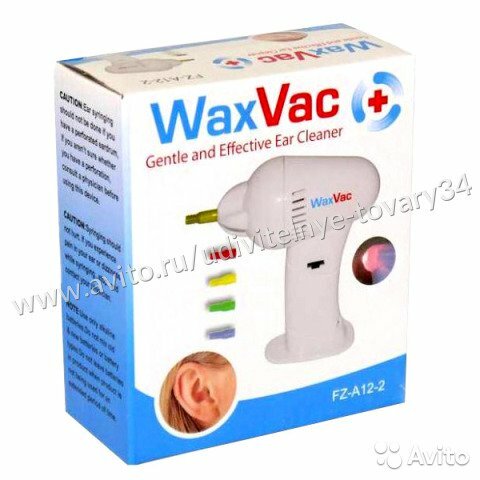 вакуумный очиститель ушей waxvac вакс вак фото