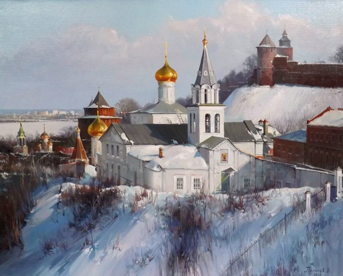 зима нижний новгород живопись фото