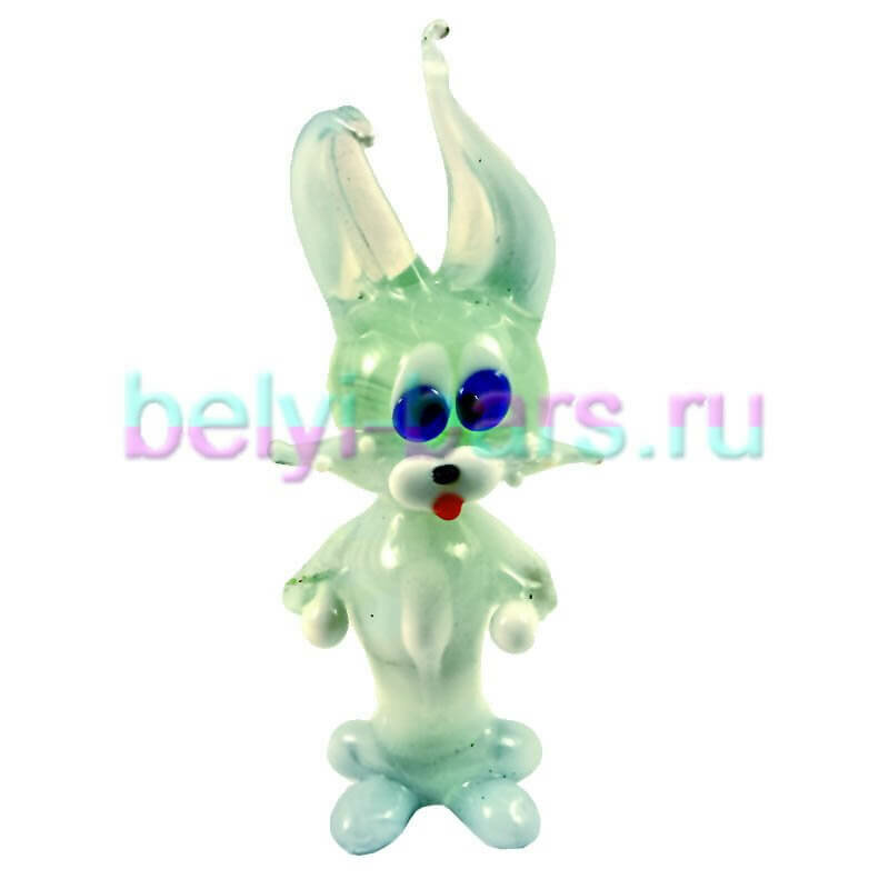 фигурки из стекла зайка фото