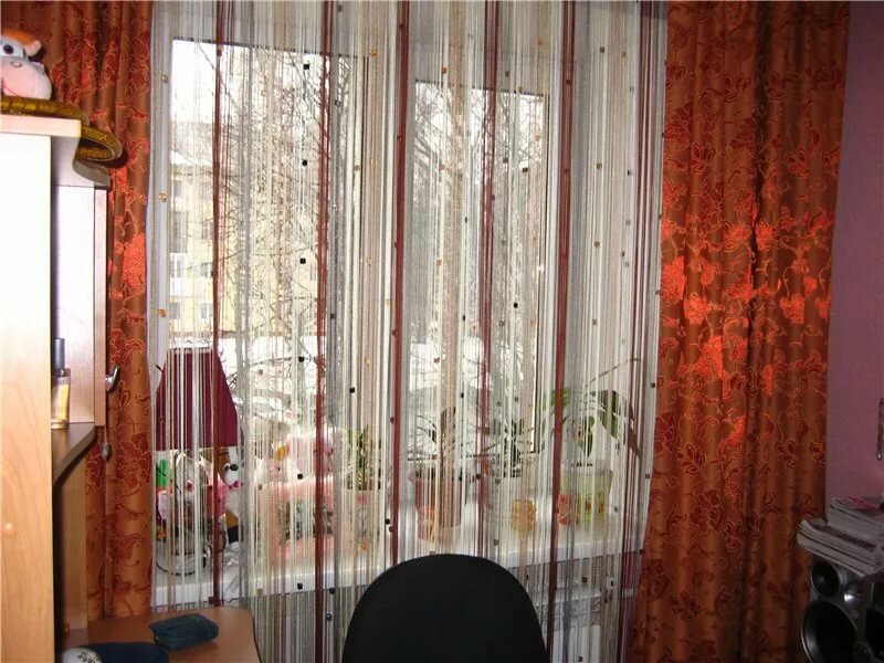 шторы нитяные фото