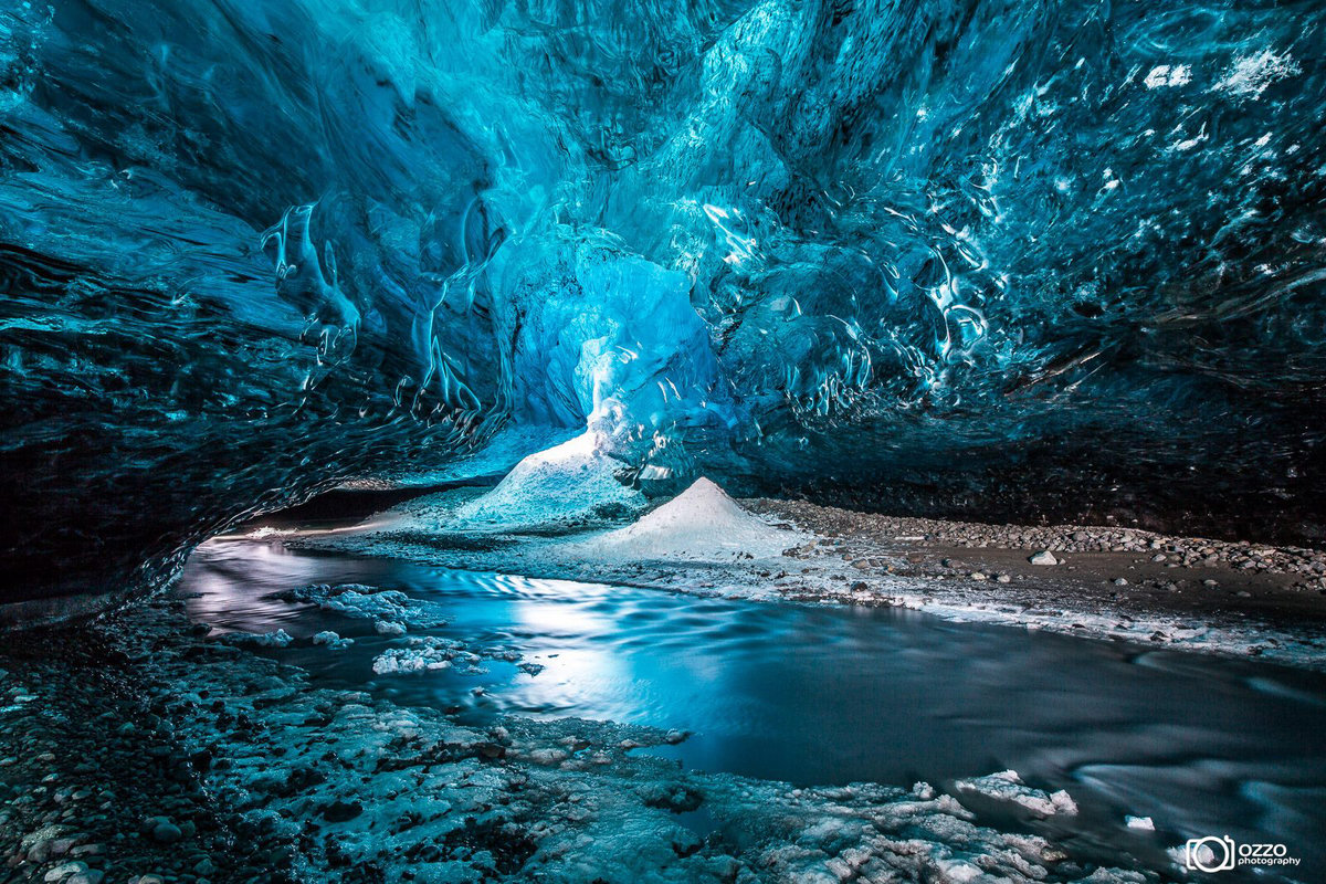 Кристальная пещера, Исландия