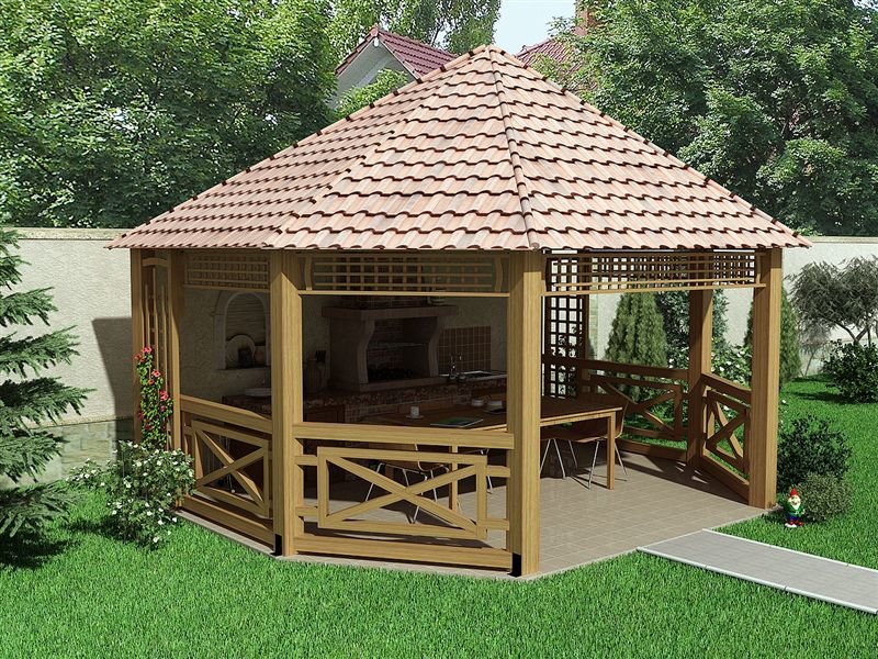 wooden gazebo беседки фото