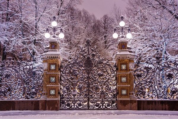 михайловский сад в санкт-петербурге зимой фото