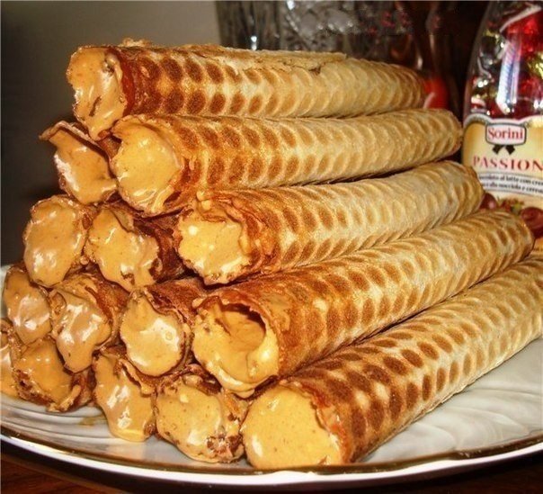 вафельная трубочка фото