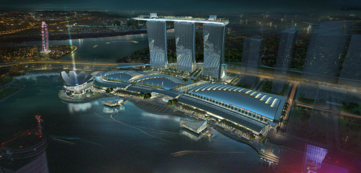 отель-корабль marina bay sands фото