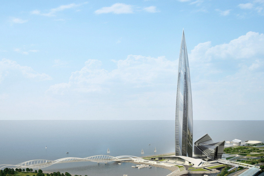лахта центр в санкт петербурге фото