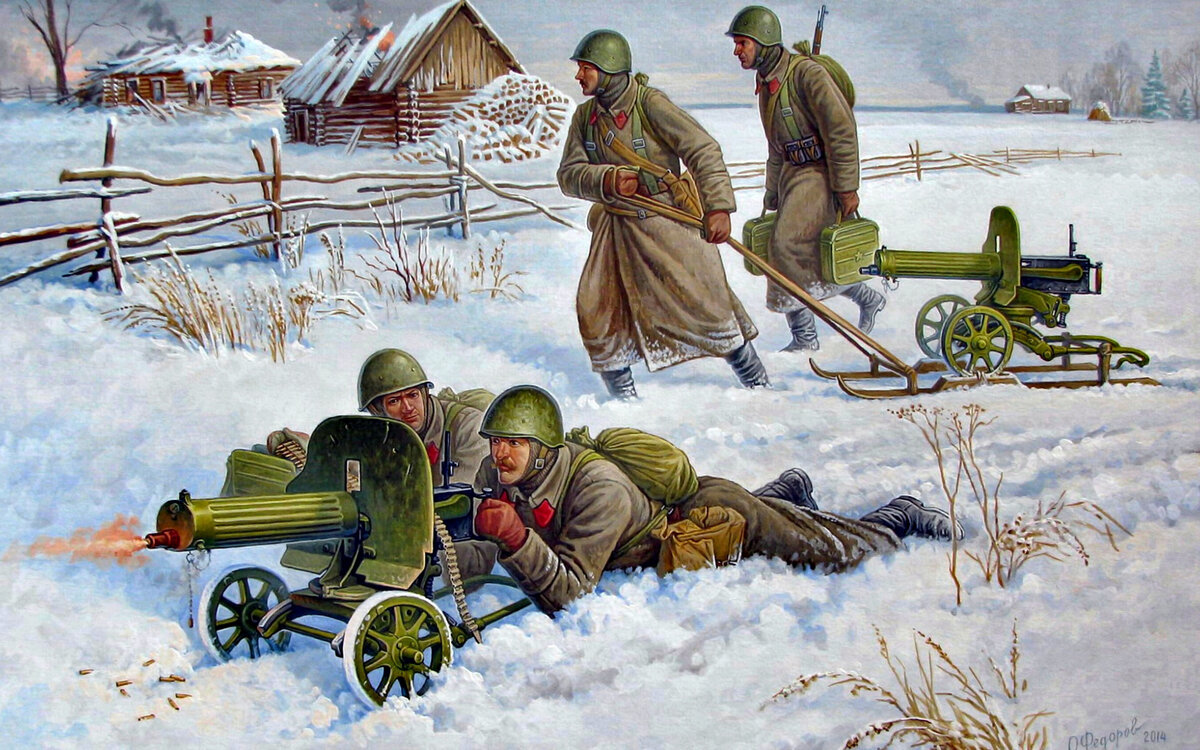 советские пулеметчики фото