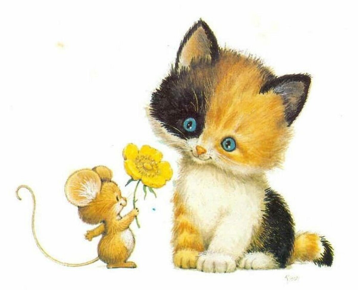 Картинки кошки и мишки