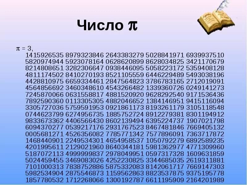 первая тысяча знаков числа пи фото