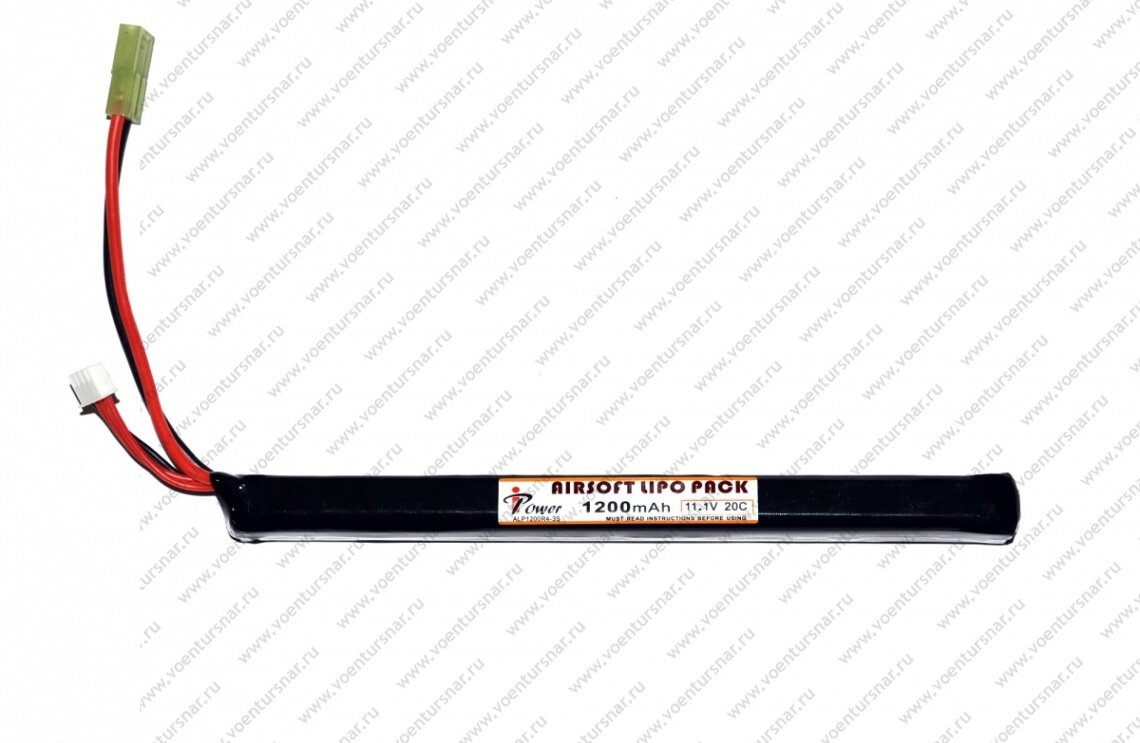 аккумулятор lipo 11.1v 1200mah 20c стик (bluemax) фото