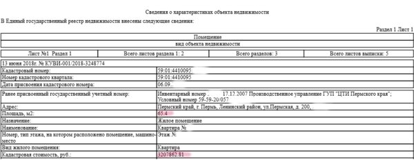 условный номер объекта недвижимости фото