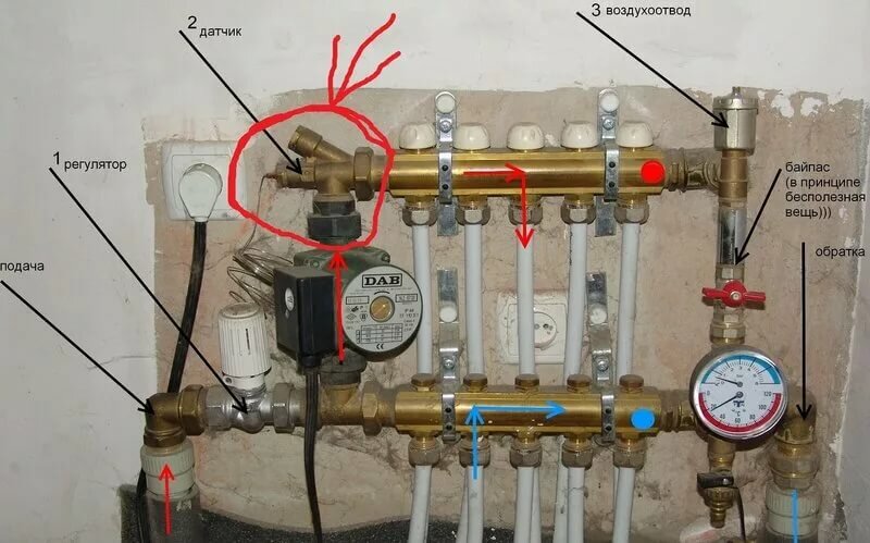 как правильно настроить теплый водяной пол